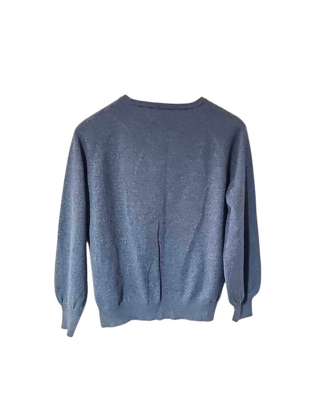 Saccharine New York 100% Cashmere Hummingbird Sweater Blue Floral Knit Small - Picture 3 of 8